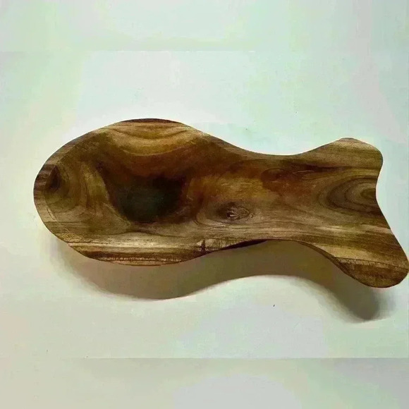 Handmade Solid Wood Fish Trinket Holder - Picture 3 of 7